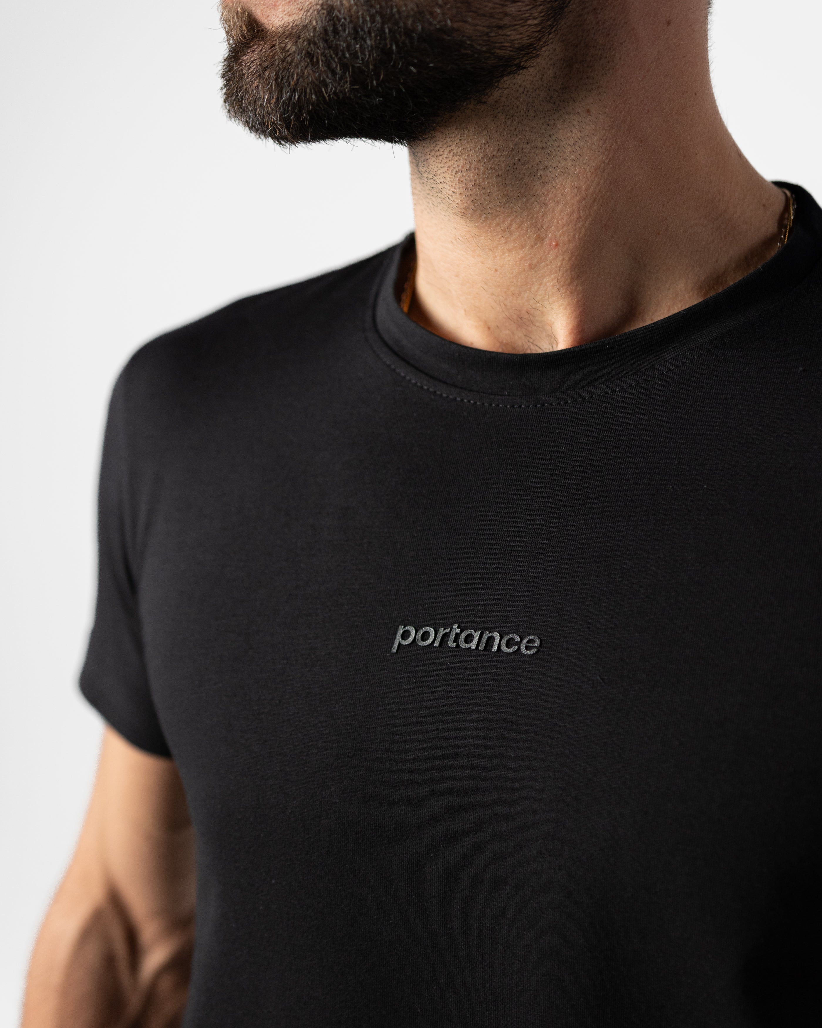 pimaCotton Tee Straight black