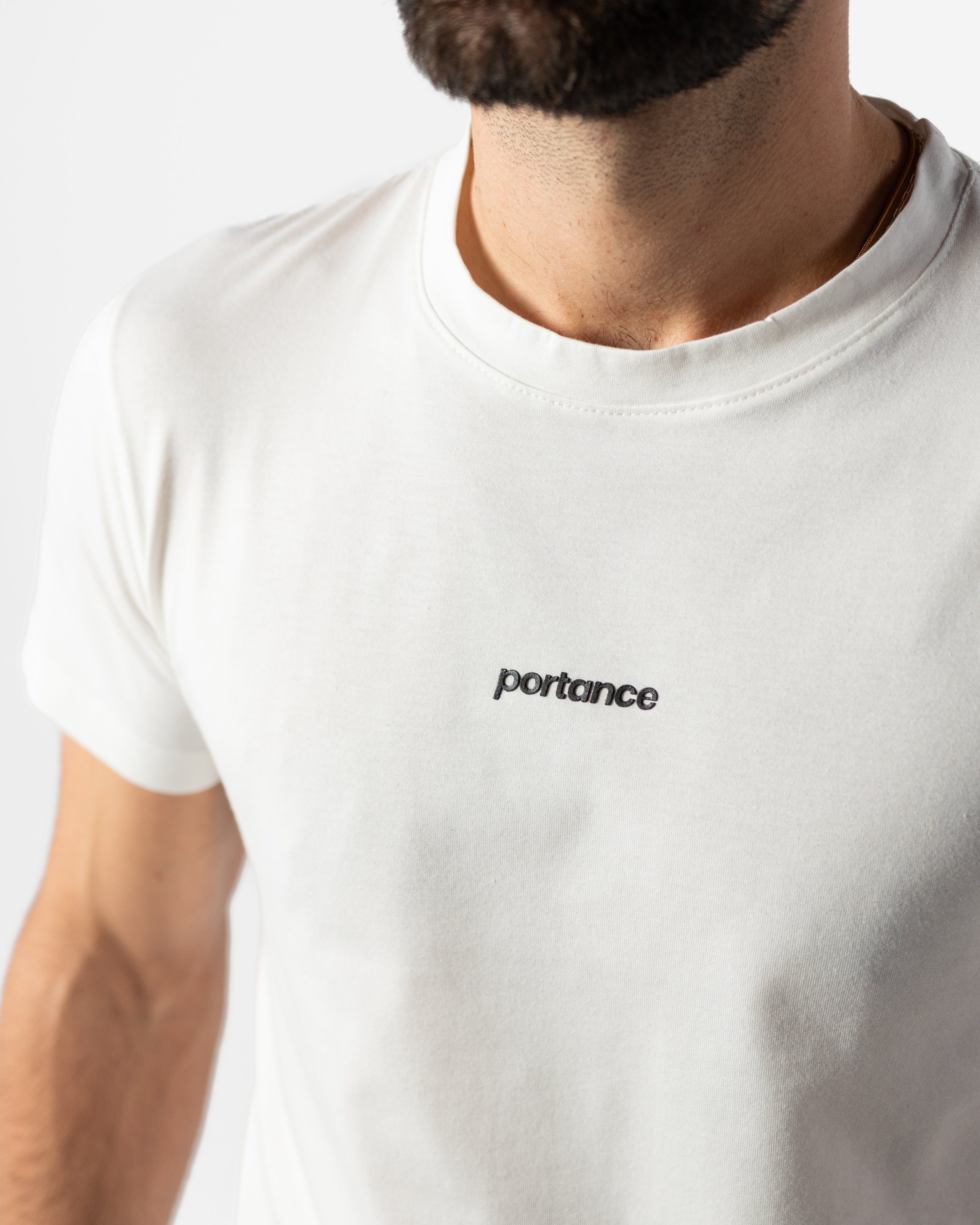 pimaCotton Tee Round white