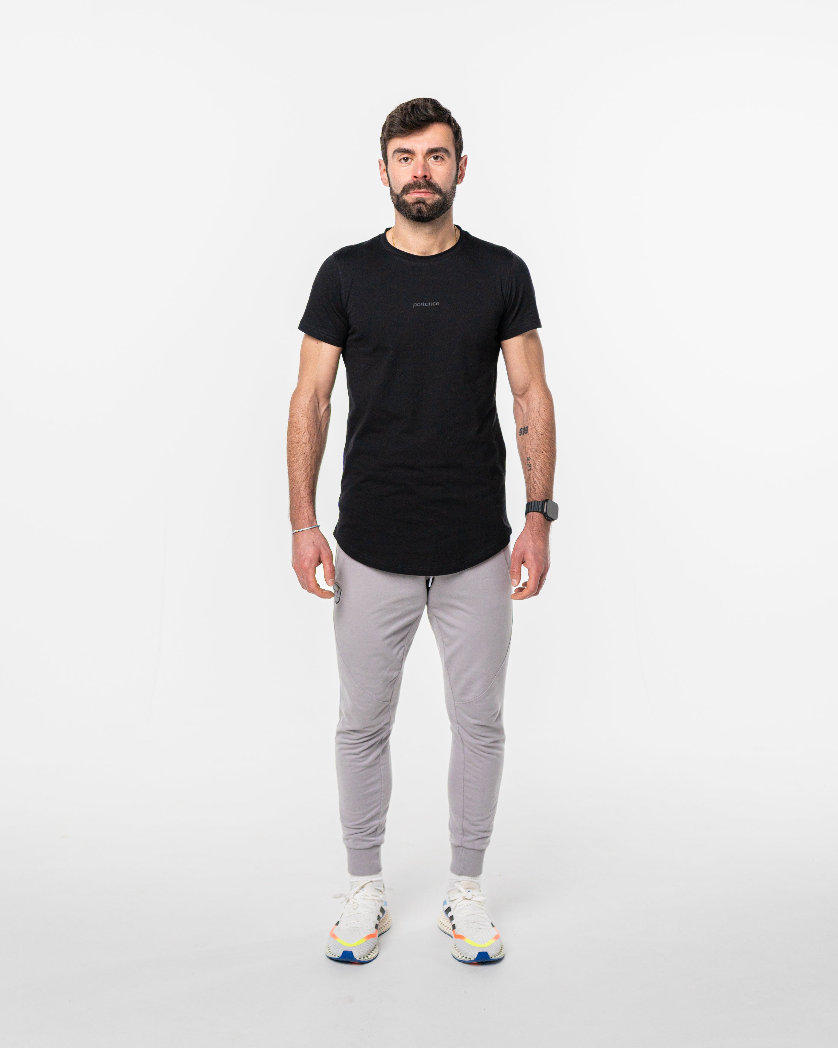 pimaCotton Tee Round black