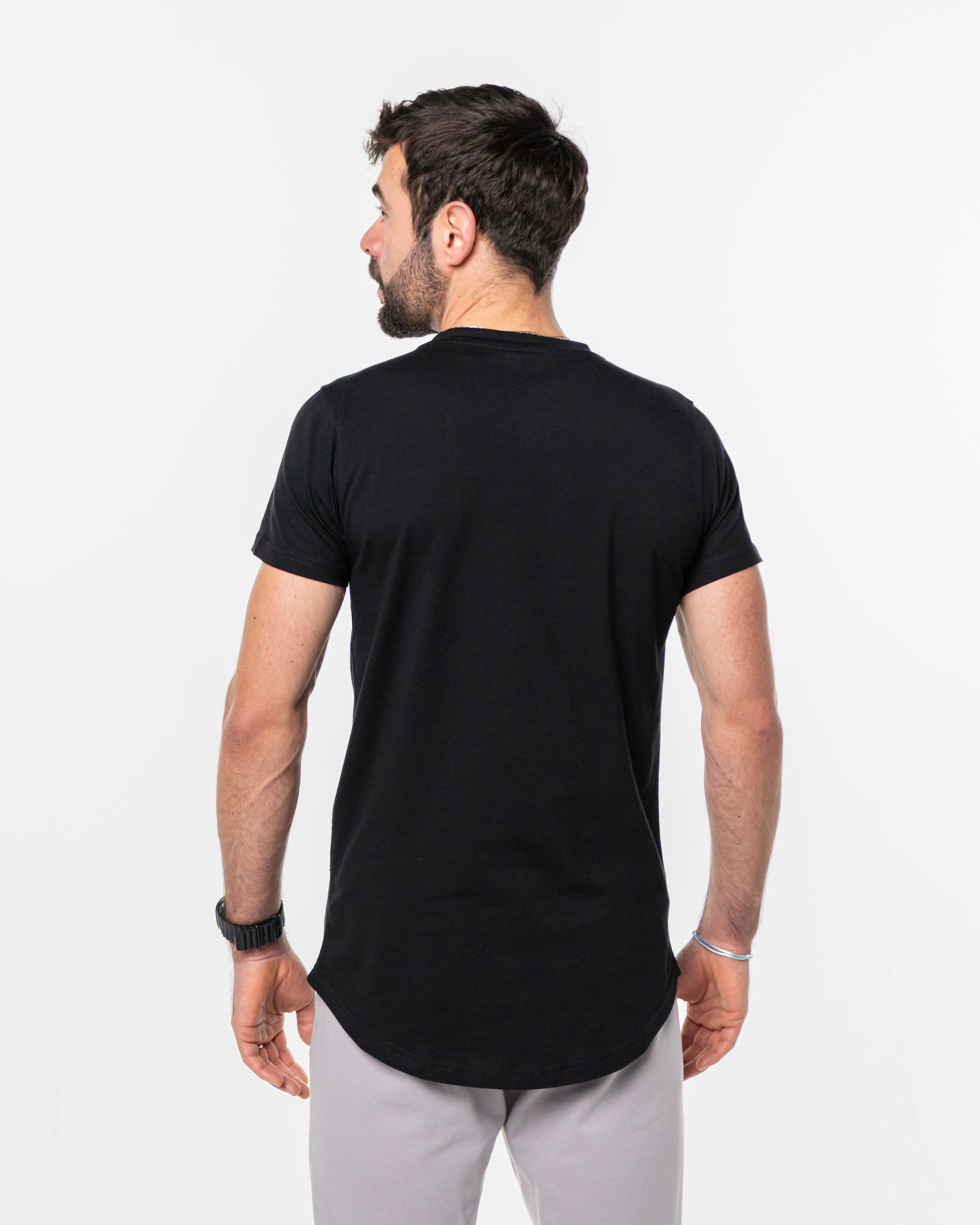 pimaCotton Tee Round black