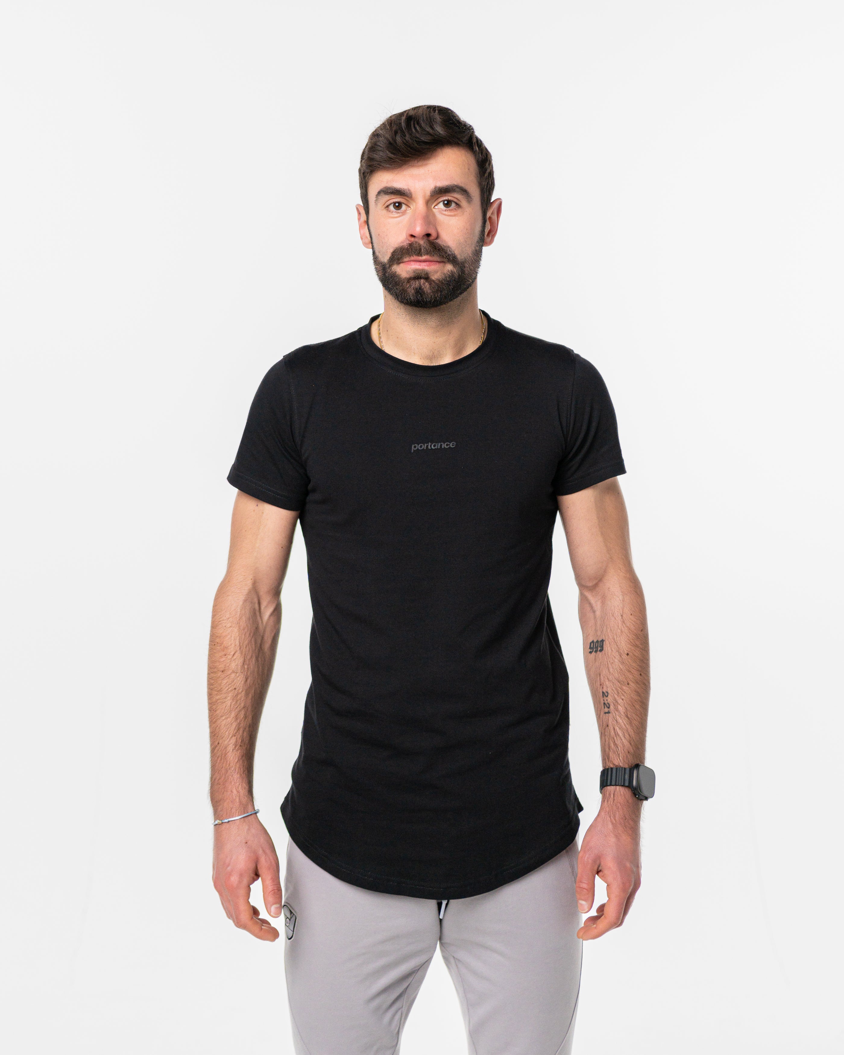 pimaCotton Tee Round black