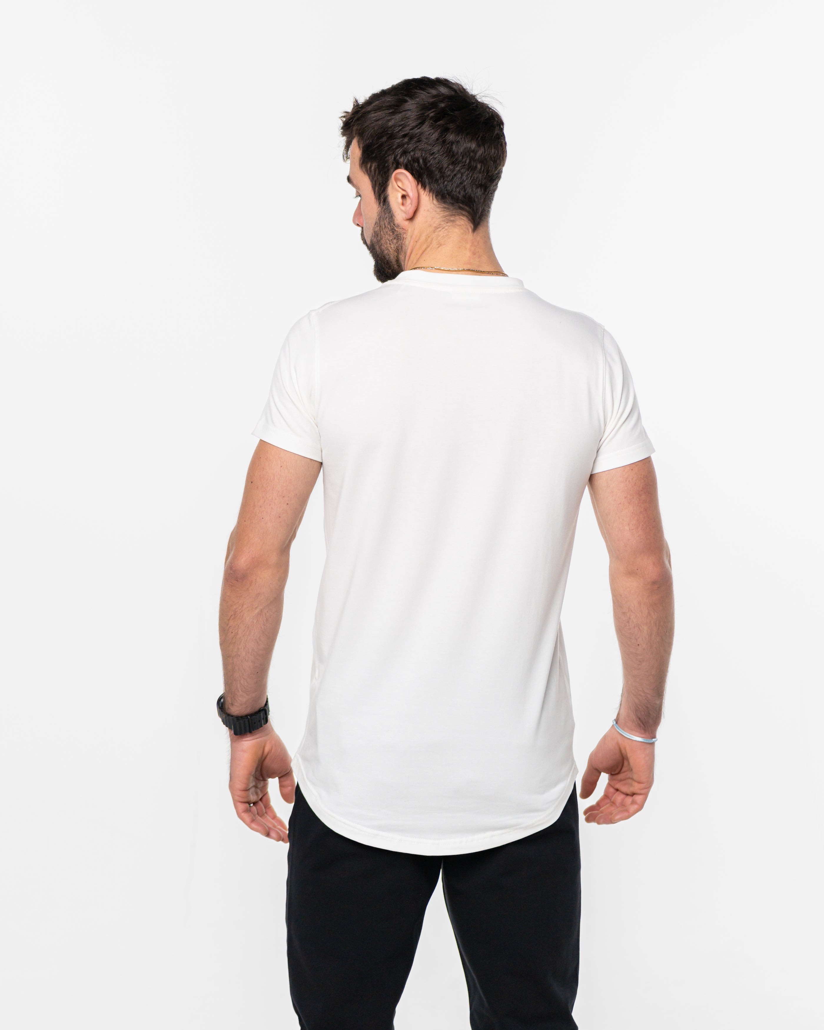 pimaCotton Tee Round white