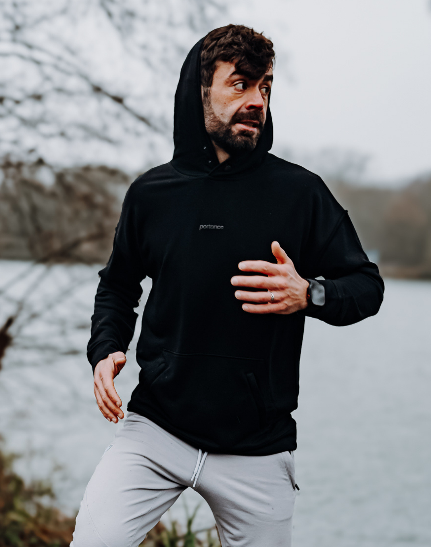 techJoggers Grey & warmUp hoodie Bundle